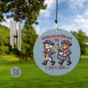 July 4th USA 250th Anniversary Semiquincentennial Wind Chime