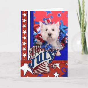 July 4th - Westie - Polo Card