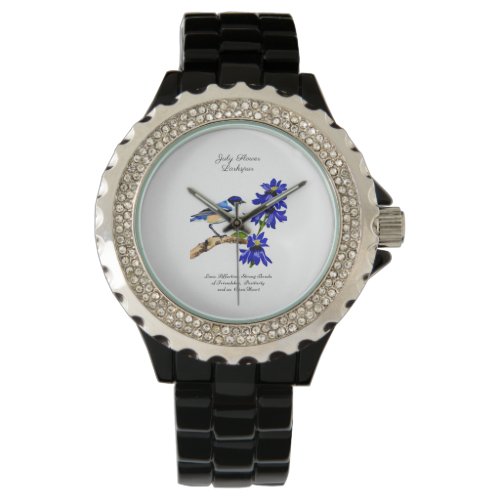 July Birth Month Flower Larkspur Art      Watch