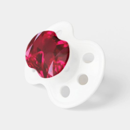 July Birthstone- Red Ruby  by Sharles Pacifier (Front Right)
