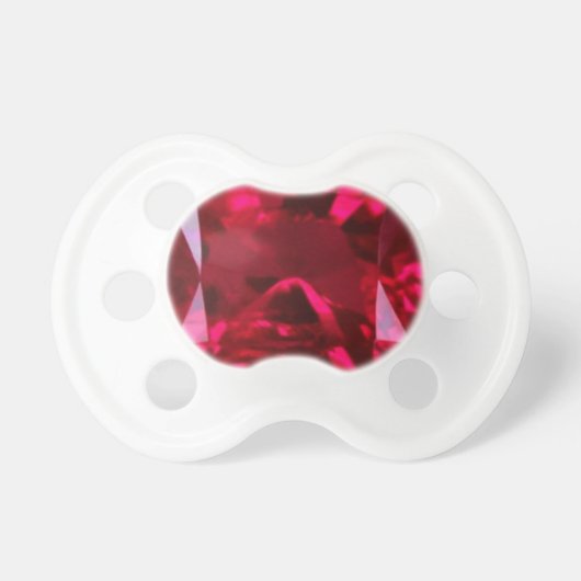 July Birthstone- Red Ruby  by Sharles Pacifier (Front)