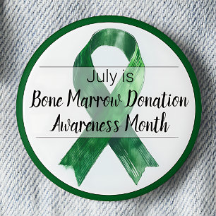 July Bone Marrow Donation Awareness Month Button
