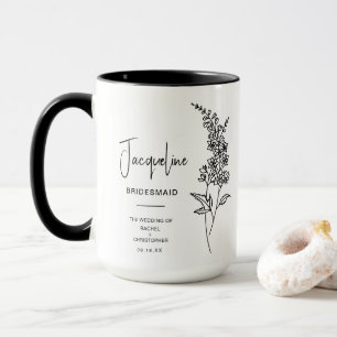 July Bridesmaid   Larkspur Birth Flower Mug