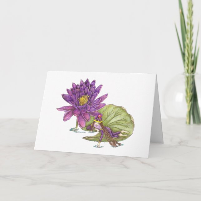 July Fairy Birthday Card (Front)