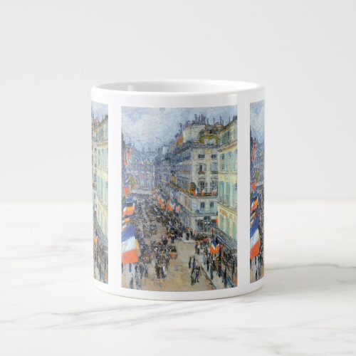 July Fourteenth Rue Daunou by Childe Hassam Giant Coffee Mug