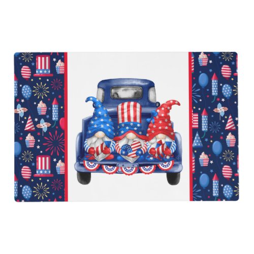 July Fourth Gnomes Placemat