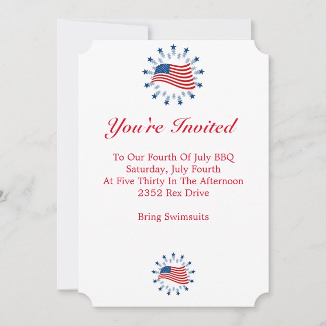 July Fourth Invitation (Front)
