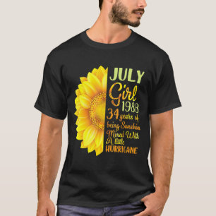 July Girl 1988 34 Years Of Being Sunshine Mixed A  T-Shirt