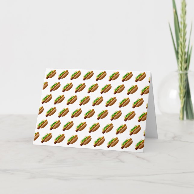 July is National Hot Dog Month Holiday Card (Front)