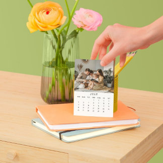 July Moments: Portrait Easel Calendar 2026 Holder