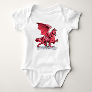 July’s Birthstone Dragon: Ruby Baby Bodysuit