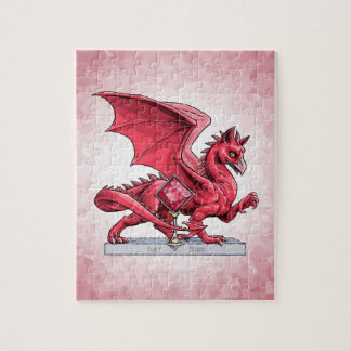 July’s Birthstone Dragon: Ruby Jigsaw Puzzle