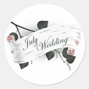 July Wedding Seal : leaves of the season :