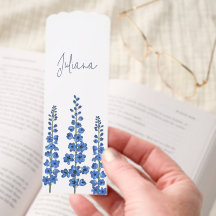 July's Blue Delphinium Flowers