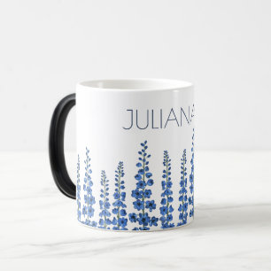 July's Blue Delphinium Flowers Color Morph Mug