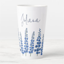 July's Blue Delphinium Flowers