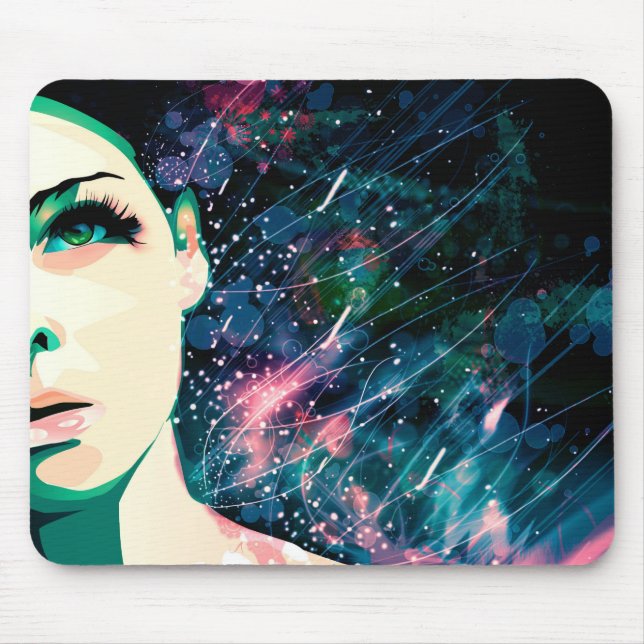 Julzips - Retrato copy Mouse Pad (Front)