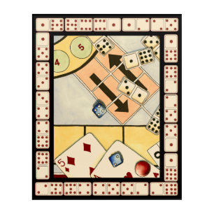 Jumbled Assortment of Games of Chance Acrylic Print