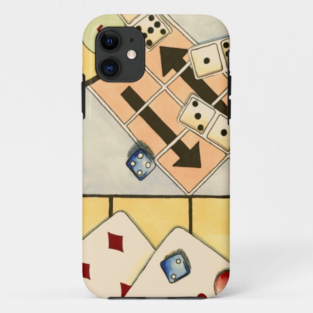 Jumbled Assortment of Games of Chance Case-Mate iPhone Case (Back)