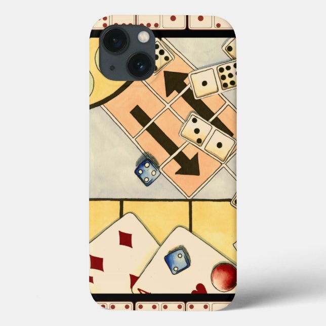 Jumbled Assortment of Games of Chance Case-Mate iPhone Case (Back)