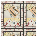 Jumbled Assortment of Games of Chance Fabric