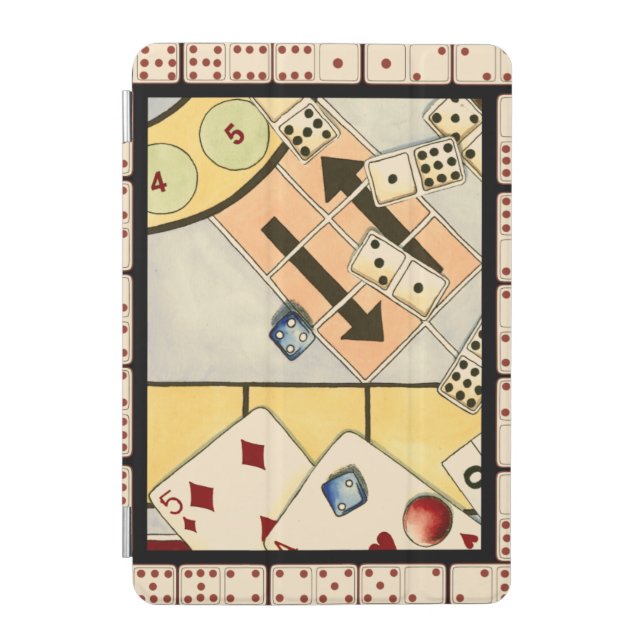 Jumbled Assortment of Games of Chance iPad Mini Cover (Front)