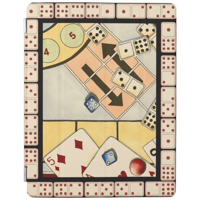 Jumbled Assortment of Games of Chance iPad Smart Cover (Front)