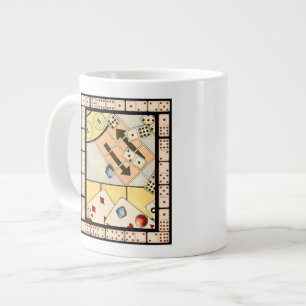 Jumbled Assortment of Games of Chance Large Coffee Mug