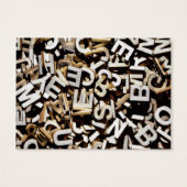 Jumbled letters made of wood close up (Back)