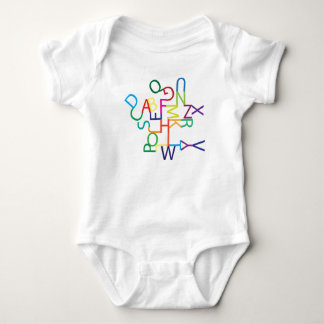 Jumbled Text (Capital) Baby Bodysuit