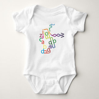 Jumbled Text (Lowercase) Baby Bodysuit
