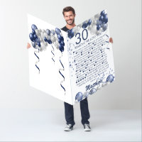 Jumbo 30th Birthday 30 Reasons We Love You Card