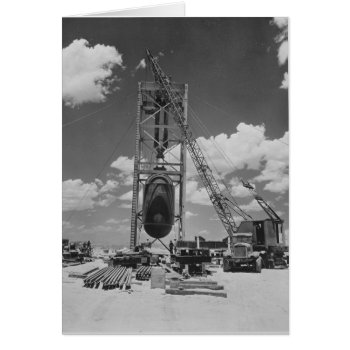 Jumbo Atomic Bomb Positioned For Trinity Test by EnhancedImages at Zazzle
