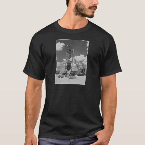 Jumbo Atomic Bomb Positioned for Trinity Test T_Shirt