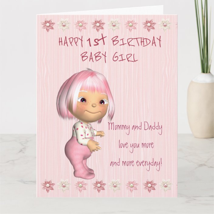 1st birthday as a daddy card