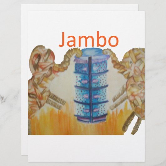 Jumbo Baby Kids Jambo African Elephant Design (Front/Back)