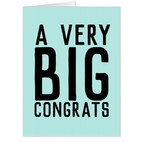 JUMBO BIG WEDDING CONGRATULATIONS CARD