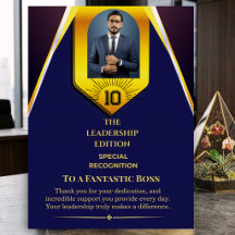 jumbo Boss 10 Years Work Anniversary Magazine Card