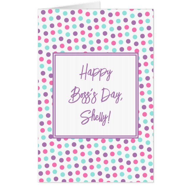 Jumbo Boss's Day Card from team (Front)
