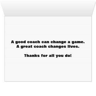 Jumbo Boxing Themed Thank You Card to Coach