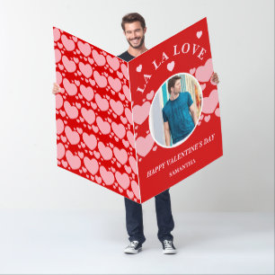 Jumbo Boyfriend to Girlfriend Valentine Photo Card