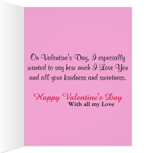 Jumbo Card Valentine's Day Hearts (Inside (Right))