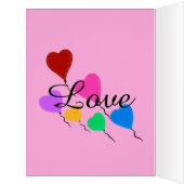 Jumbo Card Valentine's Day Hearts (Inside (Left))