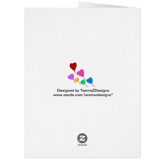 Jumbo Card Valentine's Day Hearts (Back)