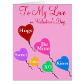 Jumbo Card Valentine's Day Hearts (Front)