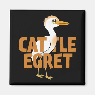 Jumbo Cattle Egret Magnet