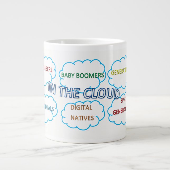Jumbo cloud generations Mug (Front)
