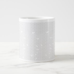 Jumbo Coffee Mug Black Dot Minimalist Design