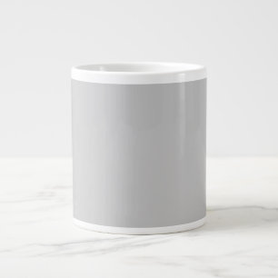 Jumbo Coffee Mug   Gray Minimalist Ceramic