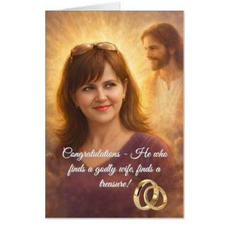 Jumbo Congratulations Card: A Godly Wife Card